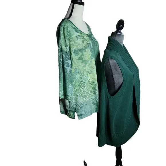 CJ Banks Blouse & Sweater 1X NWT - Picture 4 of 7